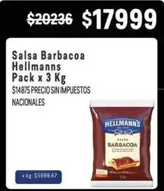 Makro Hellmann's - salsa barbacoa oferta