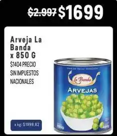 Makro La banda - arvejas oferta