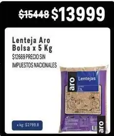Makro Aro - lenteja bolsa oferta