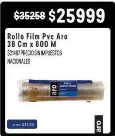 Makro Aro - rollo film pvc 38 cm x 600 m oferta