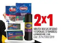 Supermercados Yaguar Task - bolsas residuo y esponjas oferta