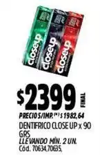 Supermercados Yaguar Close up - dentífrico oferta