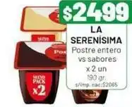 Almacor La serenísima - postre entero vs sabores oferta