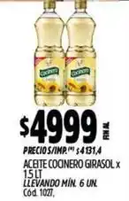 Supermercados Yaguar Cocinero - aceite cocinero girasol oferta