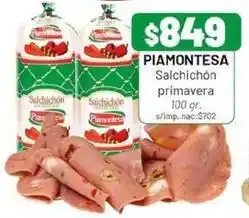 Almacor Piamontesa - salchichón primavera oferta