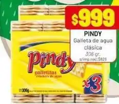 Almacor Pindy - galletitas crackers de agua oferta