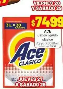 Almacor Ace - jabón líquido clásico oferta