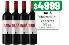 Almacor Dada - vino varietal vs cortes oferta