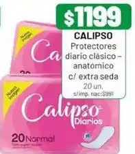 Almacor Calipso - protectores diario clásico - anatómico c/ extra seda oferta