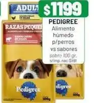 Almacor Pedigree - alimento húmedo p/perros vs sabores oferta