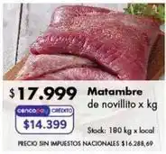 Disco Matambre de novillito oferta
