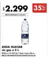 Disco Glaciar - agua sin gas oferta