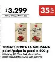 Disco Tomate perita la mousana pelati/polpa in pezzi oferta