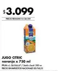 Disco Citric - jugo citric naranja oferta