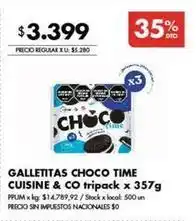 Disco Galletitas choco time oferta