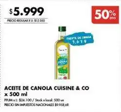 Disco Aceite de canola oferta