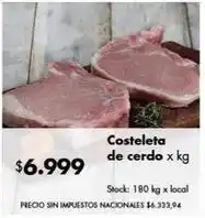 Disco Costeleta de cerdo oferta