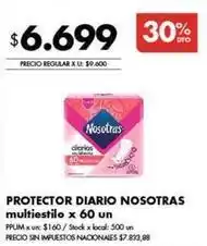 Disco Nosotras - protector diario multiestilo oferta
