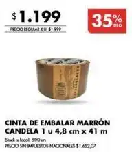 Disco Candela - cinta de embalar marr on candela oferta
