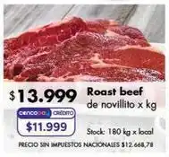 Disco Roast beef de novillito oferta