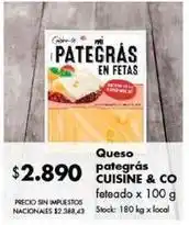 Disco Cuisine - pategrás en fetas oferta