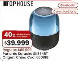 Coto Top house - parlante karaoke sk894bt oferta