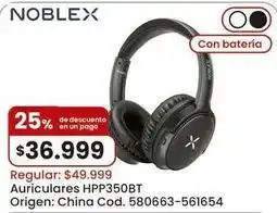 Coto Noblex - auriculares hpp350bt oferta