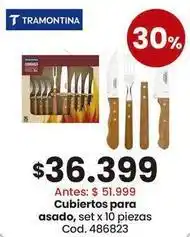 Coto Tramontina - cubiertos para asado, set x 10 piezas cod. 486823 oferta
