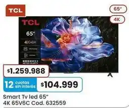 Coto Tcl - smart tv led 65 4k 65v6c oferta