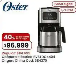 Coto Oster - cafetera eléctrica bvstdc4404 oferta