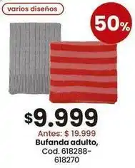 Coto Bufanda adulto, cod. 618288-618270 oferta