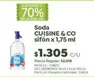 Jumbo Cuisine - soda sifón oferta