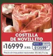 Jumbo Costilla de novillito oferta