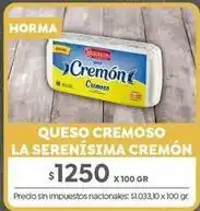 Jumbo La serenísima - queso cremoso cremón oferta