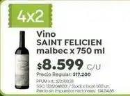 Jumbo Saint felicien - vino malbec x 750 ml oferta
