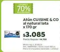 Jumbo Cuisine - atún al natural lata oferta