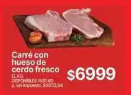 Supermercados Vea Carré con hueso de cerdo fresco oferta