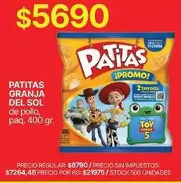 Supermercados Vea Patitas - patitas granja del sol oferta