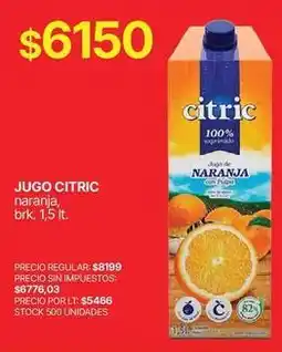 Supermercados Vea Citric - jugo oferta