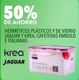 Supermercados Vea Krea herméticos plásticos y de vidrio jaguar y krea, cafeteras embolo e italianas oferta