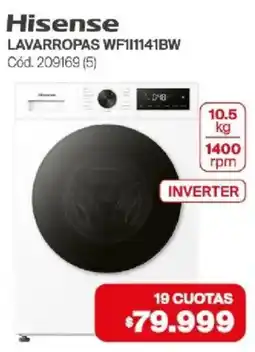 Naldo Lombardi Hisense lavarropas wf11141bw oferta