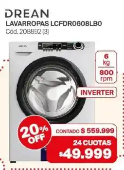 Naldo Lombardi Drean lavarropas oferta