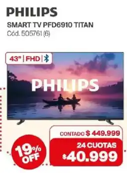Naldo Lombardi Philips smart tv pfd6910 titan oferta