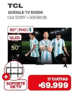 Naldo Lombardi Tcl google tv 50s5k oferta