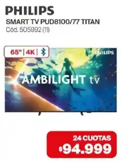 Naldo Lombardi Philips smart tv pud8100/77 titan oferta