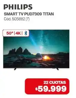 Naldo Lombardi Philips smart tv pud7309 titan oferta