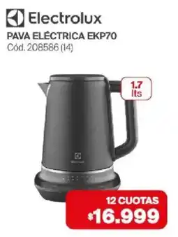 Naldo Lombardi Electrolux pava eléctrica ekp70 oferta