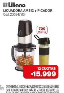 Naldo Lombardi Liliana licuadora am312 + picador oferta