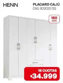 Naldo Lombardi Henn placard cajú oferta