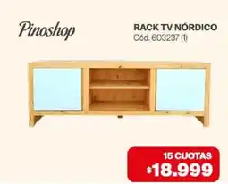 Naldo Lombardi Pinoshop rack tv nórdico oferta